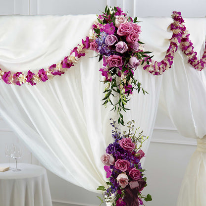 Color & Light Chuppah Decor –  Floral Villa, Whitewater WI